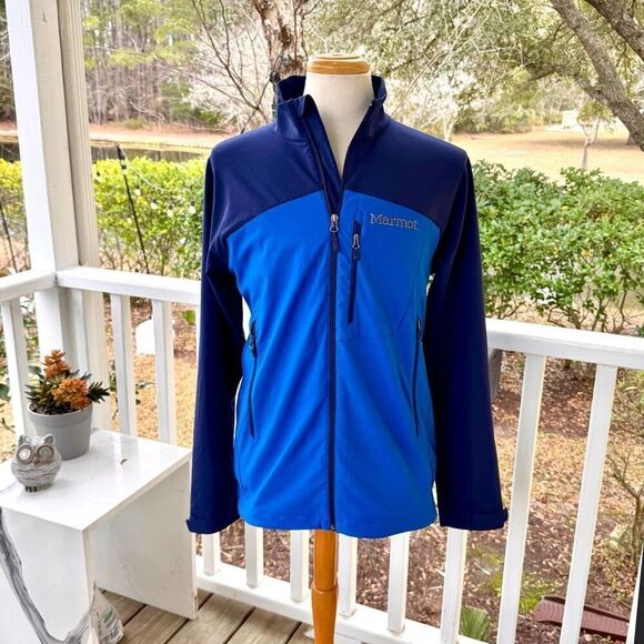 Marmot M3 Bero Softshell Full Zip Windproof Jacket. Blue. Large. - Picture 10 of 10
